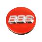 Preview: 1 x BBS 3D Rotation Nabendeckel Ø56mm rot, Logo silber/chrome - 58071061